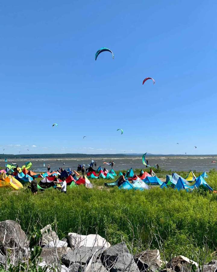 Camping avec vue sur le lac à Venise-en-Québec